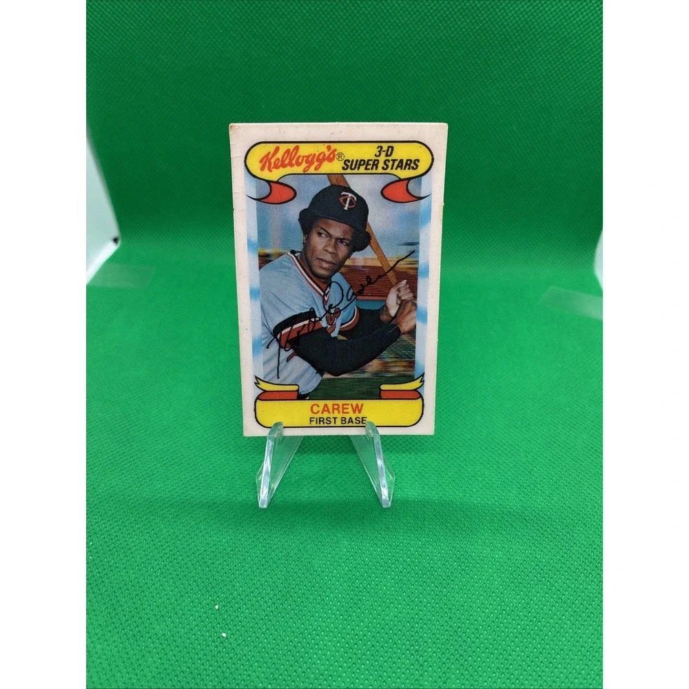 Rod Carew 1978 Kellogg's 3-D (HOF) Minnesota Twins #29 -Great Condition